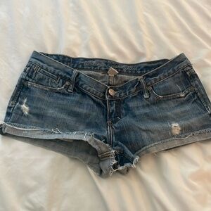 Abercrombie fitch short distressed jean shorts